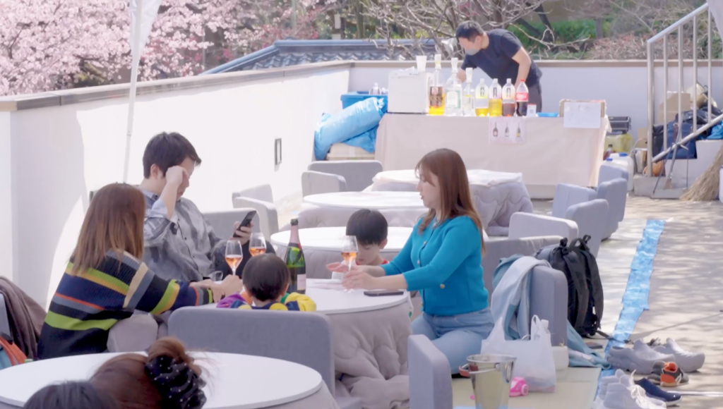 こたつラウンジの様子